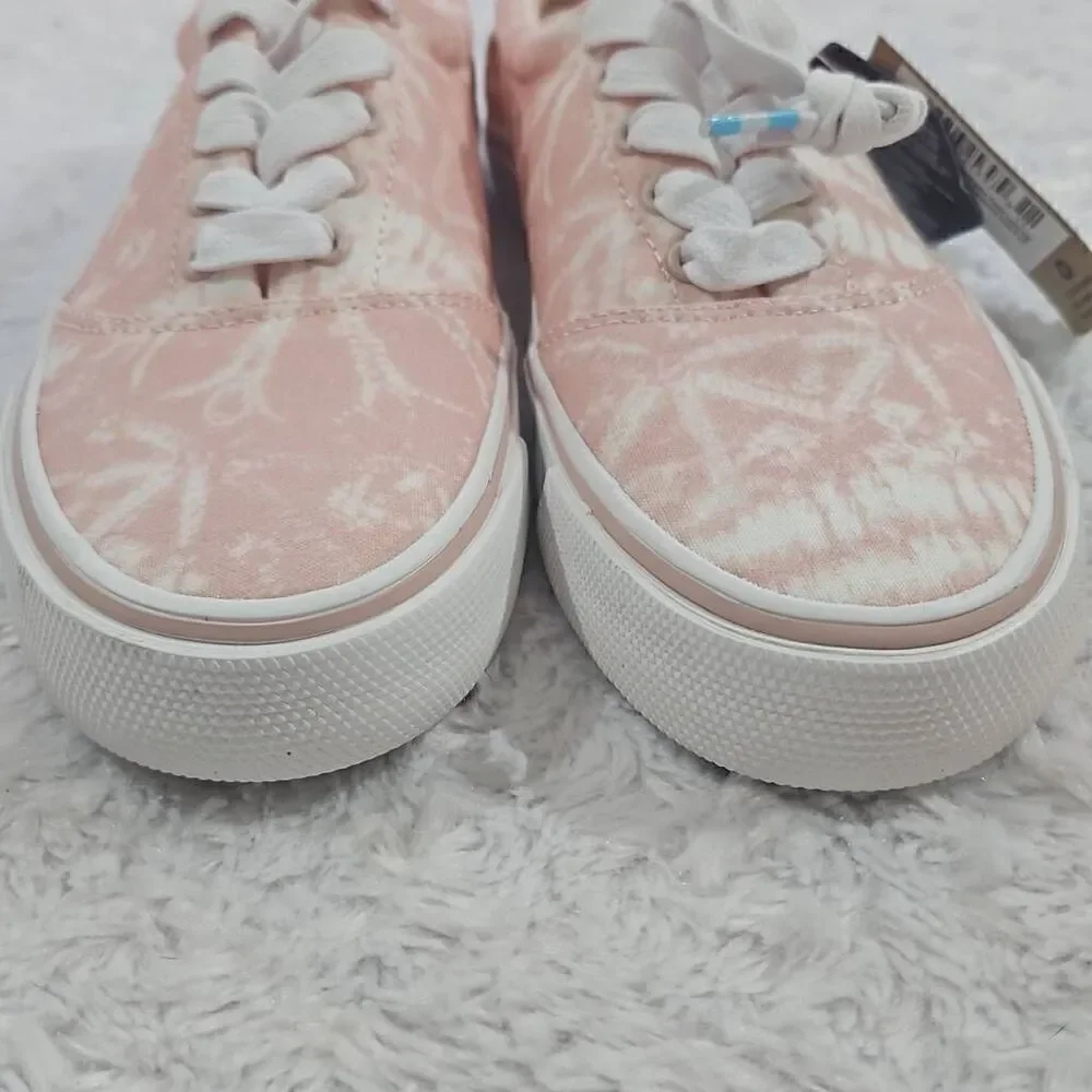 Toms Alpargata Cloud pink patchwork batik Fenix Tie Dye lace sneaker womens 7.5